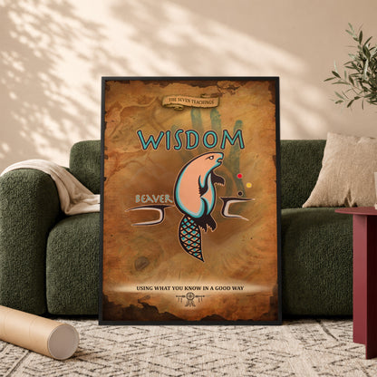 The Seven Sacred Laws - Wisdom Native American Poster/Canvas