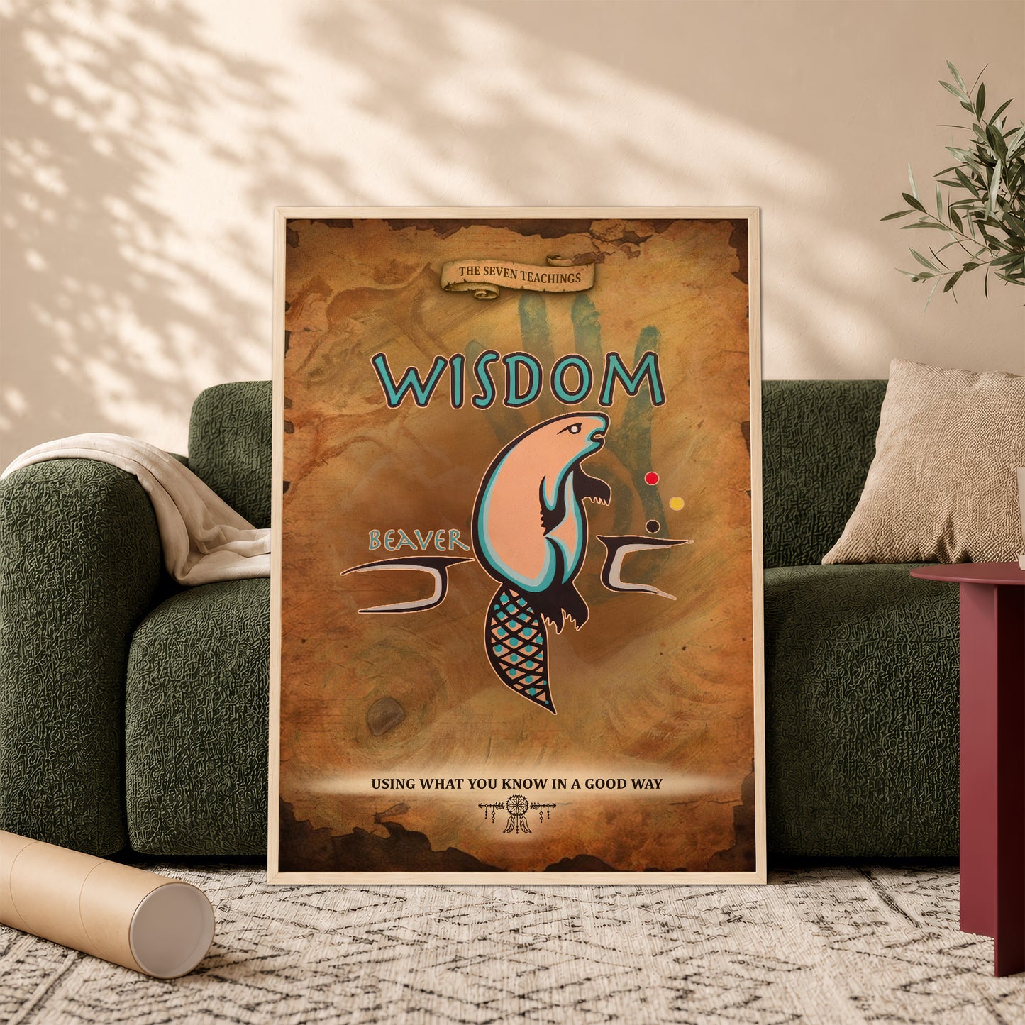 The Seven Sacred Laws - Wisdom Native American Poster/Canvas