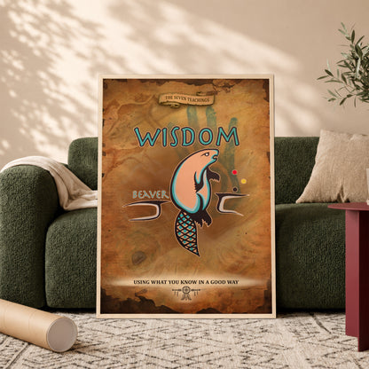 The Seven Sacred Laws - Wisdom Native American Poster/Canvas