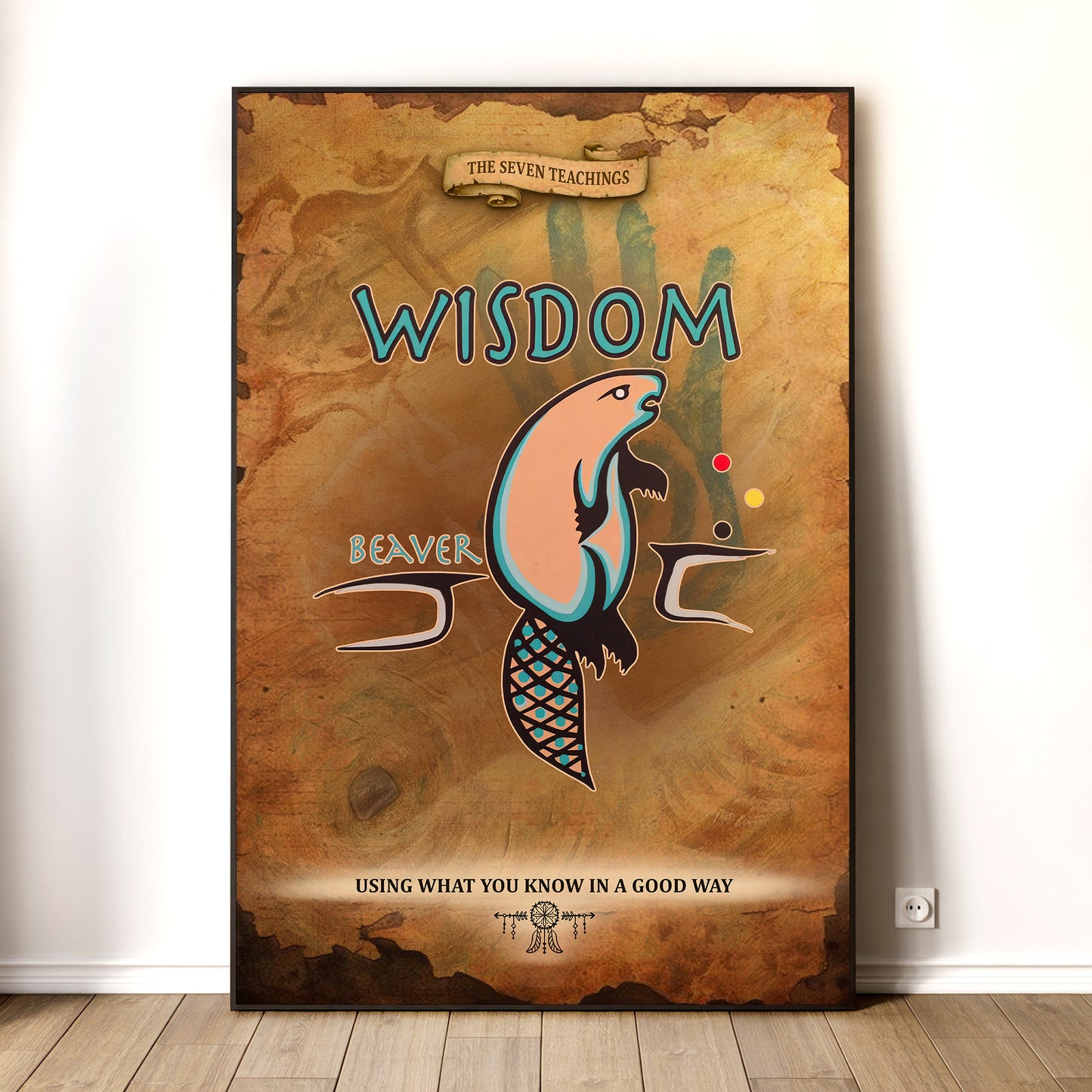 The Seven Sacred Laws - Wisdom Native American Poster/Canvas