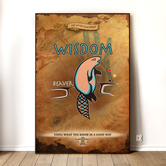 The Seven Sacred Laws - Wisdom Native American Poster/Canvas