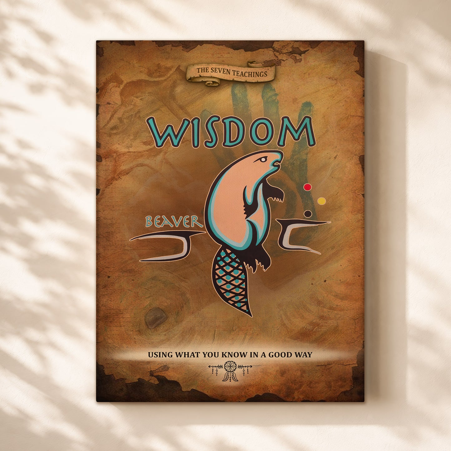 The Seven Sacred Laws - Wisdom Native American Poster/Canvas