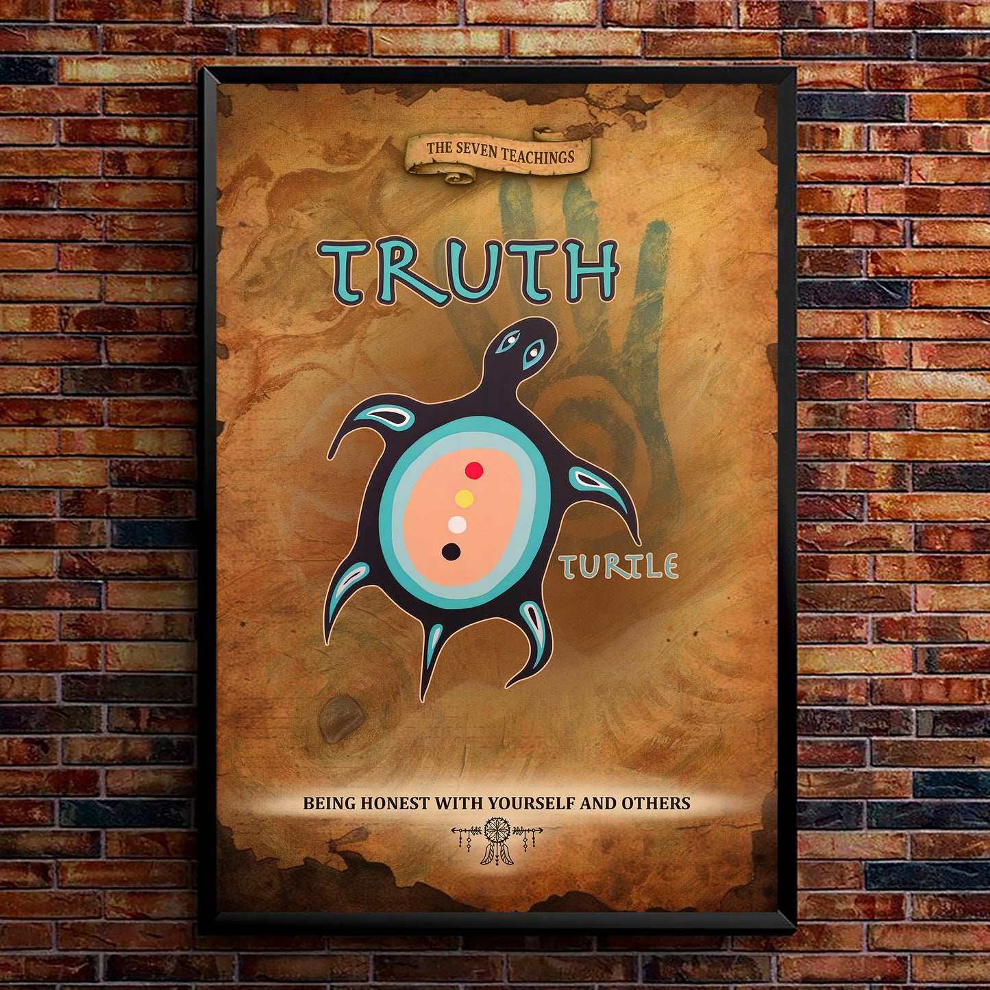 The Seven Sacred Laws - Truth Native American Poster/Canvas
