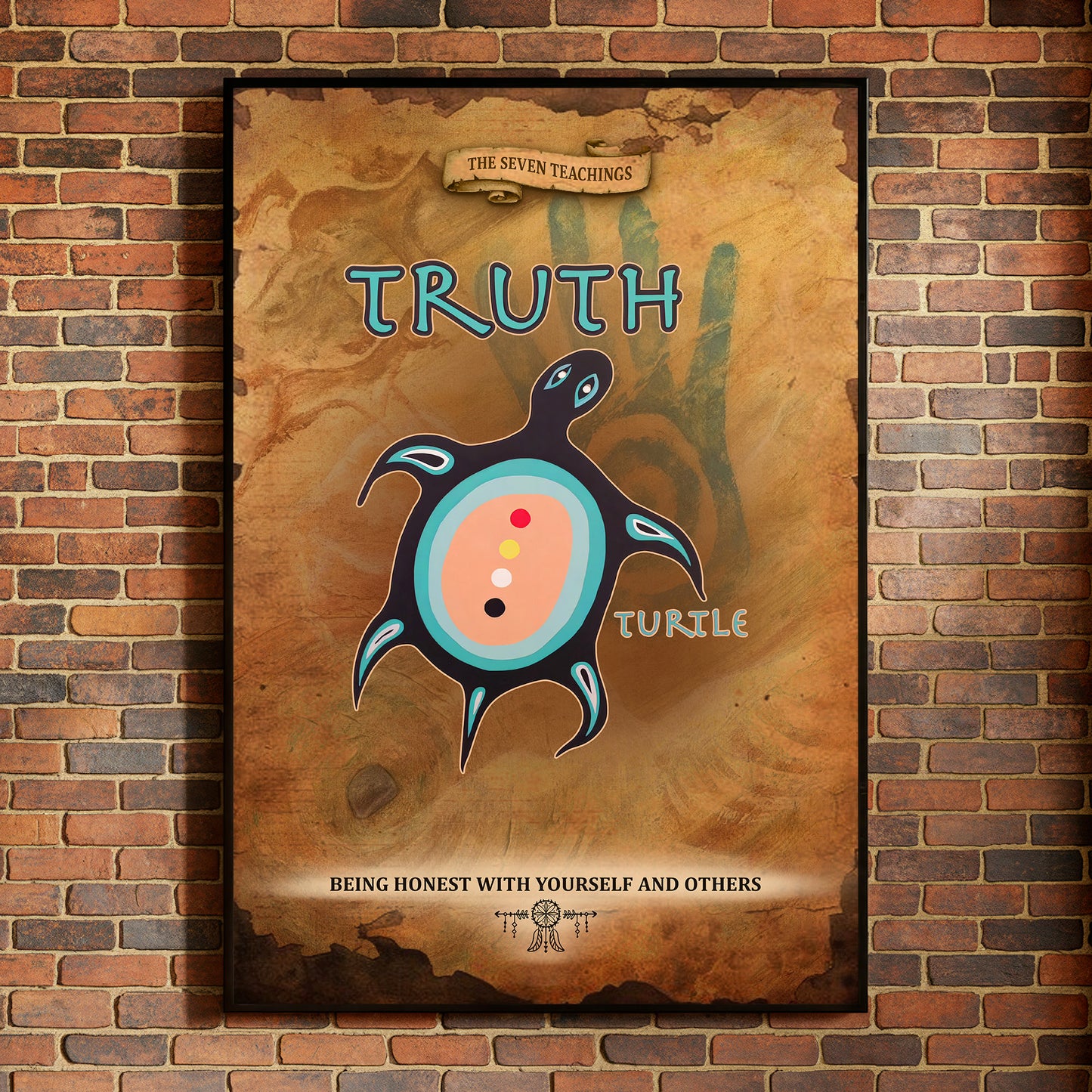 The Seven Sacred Laws - Truth Native American Poster/Canvas