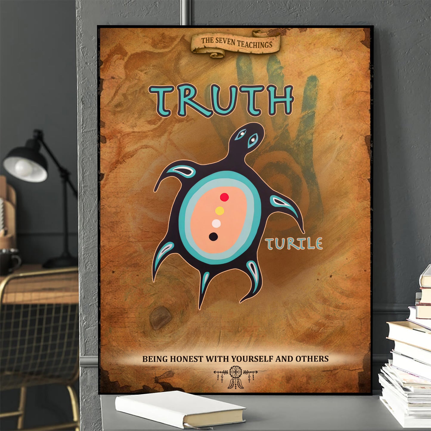 The Seven Sacred Laws - Truth Native American Poster/Canvas