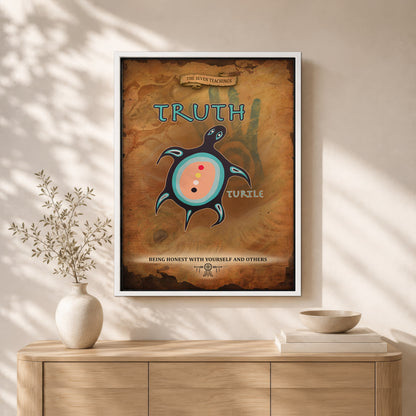 The Seven Sacred Laws - Truth Native American Poster/Canvas