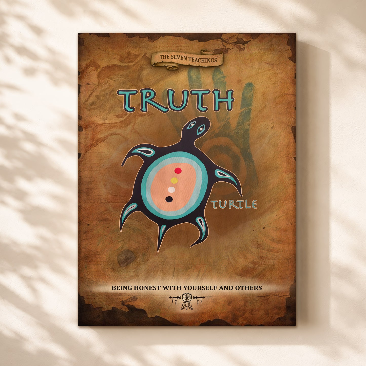 The Seven Sacred Laws - Truth Native American Poster/Canvas