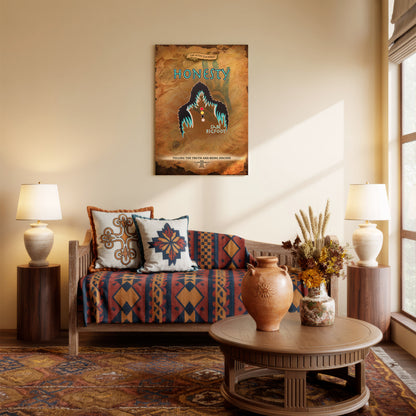 The Seven Sacred Laws - Honesty Native American Poster/Canvas