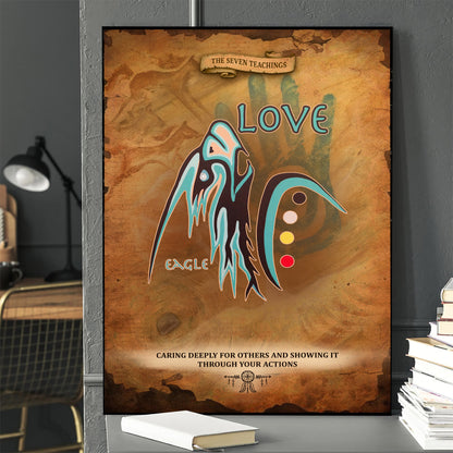 The Seven Sacred Laws - Love Native American Poster/Canvas