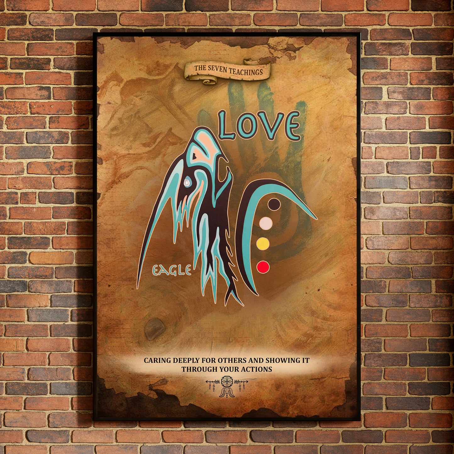 The Seven Sacred Laws - Love Native American Poster/Canvas