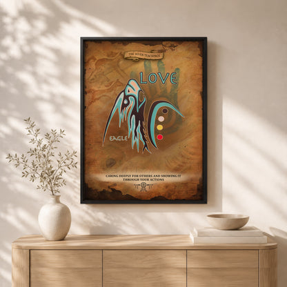 The Seven Sacred Laws - Love Native American Poster/Canvas