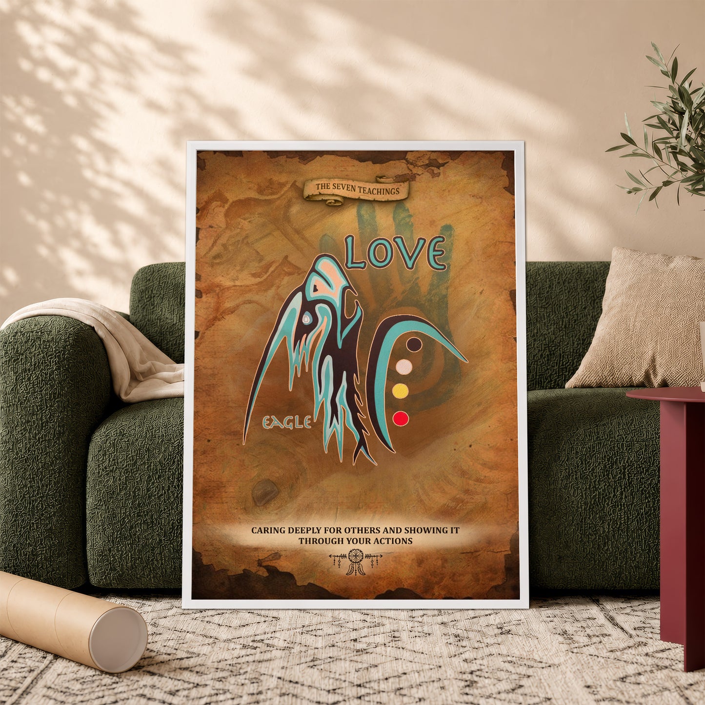 The Seven Sacred Laws - Love Native American Poster/Canvas