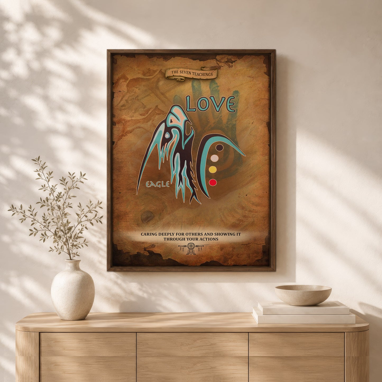 The Seven Sacred Laws - Love Native American Poster/Canvas