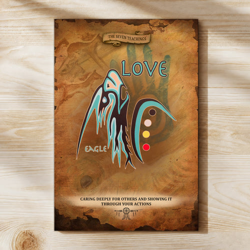 The Seven Sacred Laws - Love Native American Poster/Canvas
