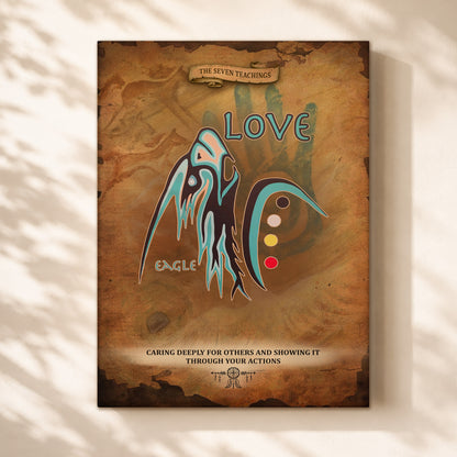 The Seven Sacred Laws - Love Native American Poster/Canvas