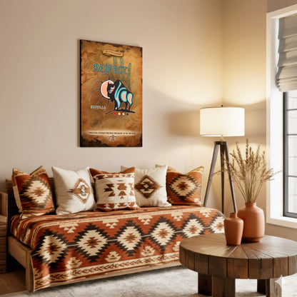 The Seven Sacred Laws - Respect Native American Poster/Canvas