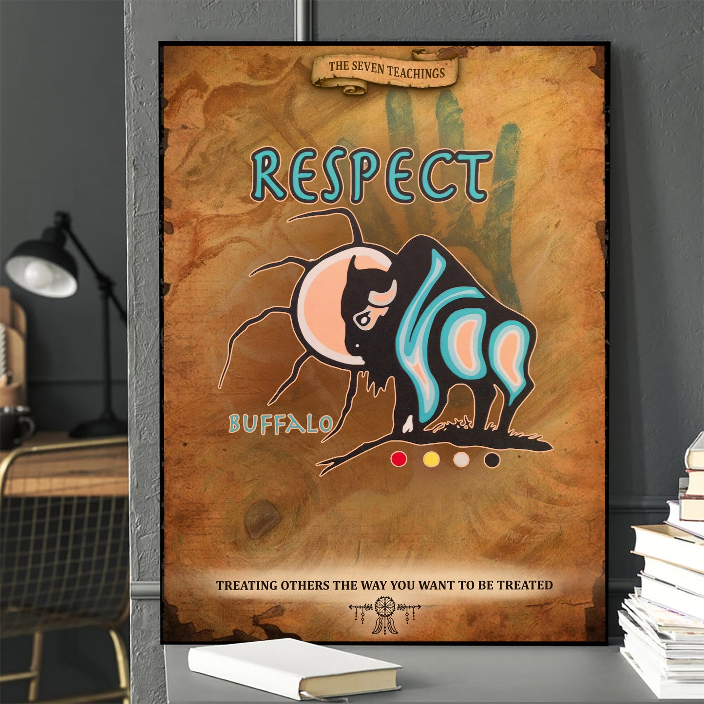 The Seven Sacred Laws - Respect Native American Poster/Canvas