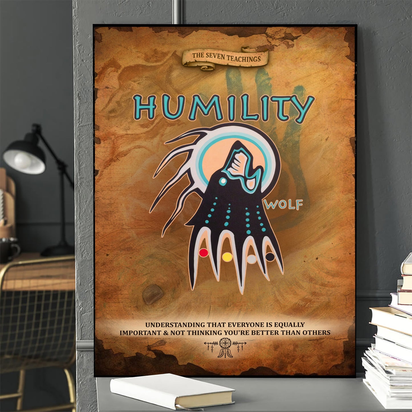 The Seven Sacred Laws - Humility Native American Poster/Canvas