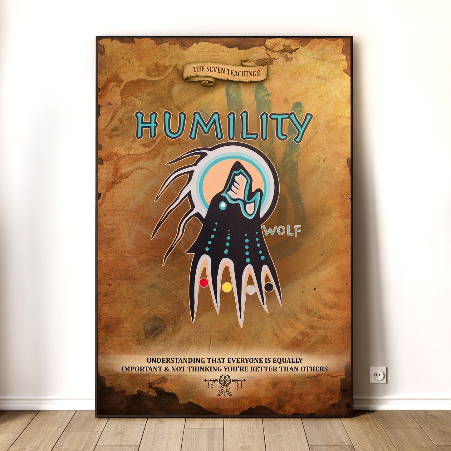 The Seven Sacred Laws - Humility Native American Poster/Canvas