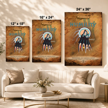 The Seven Sacred Laws - Humility Native American Poster/Canvas