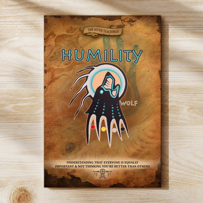 The Seven Sacred Laws - Humility Native American Poster/Canvas