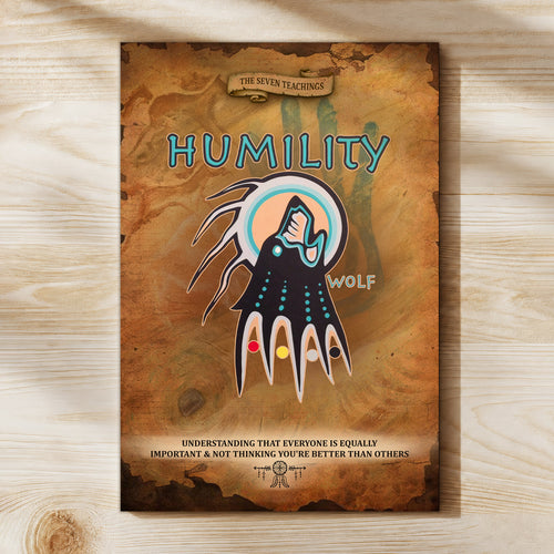 The Seven Sacred Laws - Humility Native American Poster/Canvas