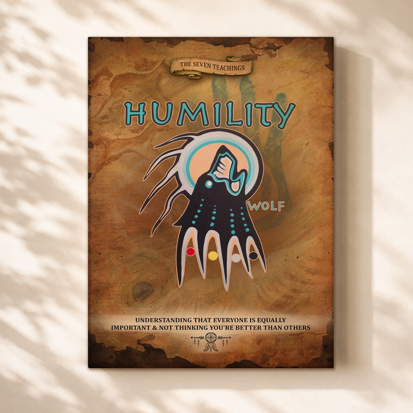 The Seven Sacred Laws - Humility Native American Poster/Canvas