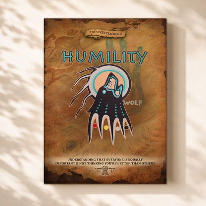 The Seven Sacred Laws - Humility Native American Poster/Canvas