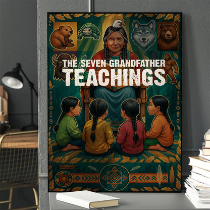 The Seven Grandfather Teachings Poster/Canvas
