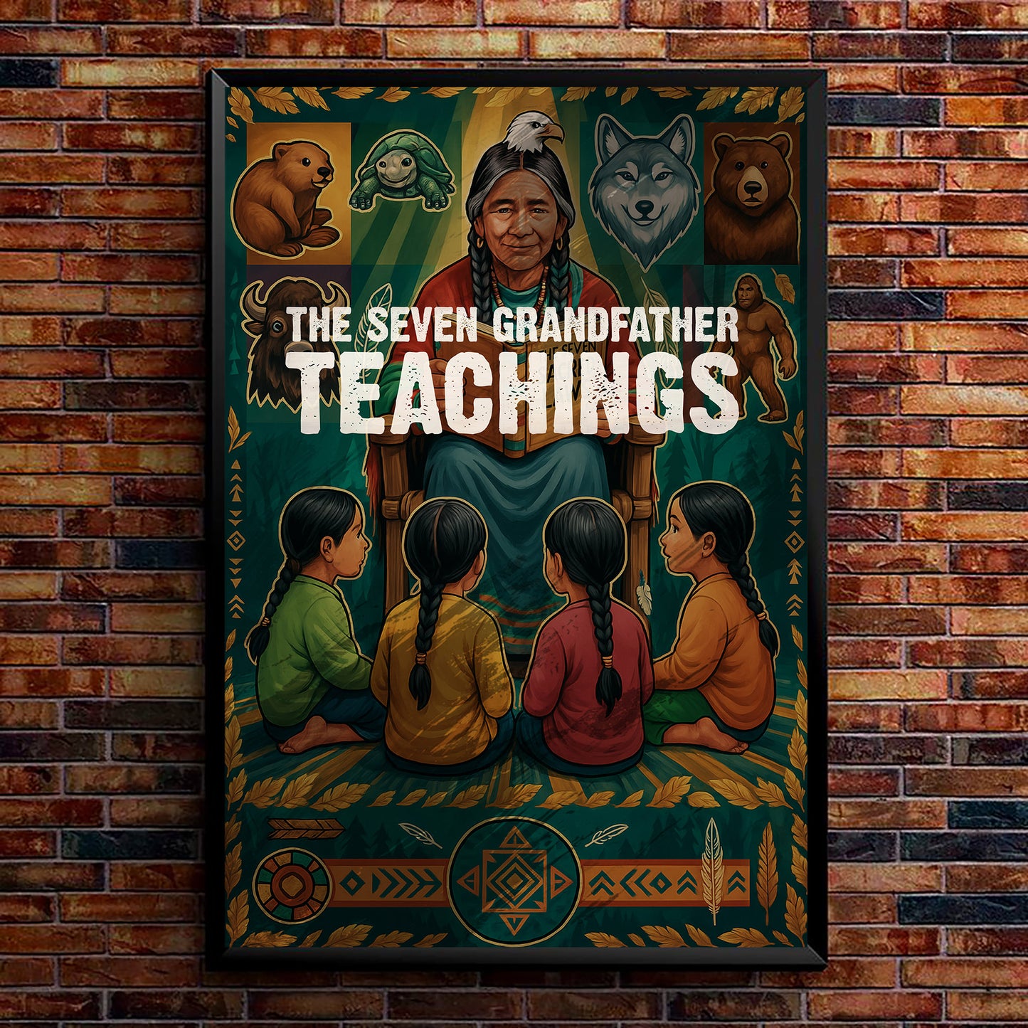The Seven Grandfather Teachings Poster/Canvas