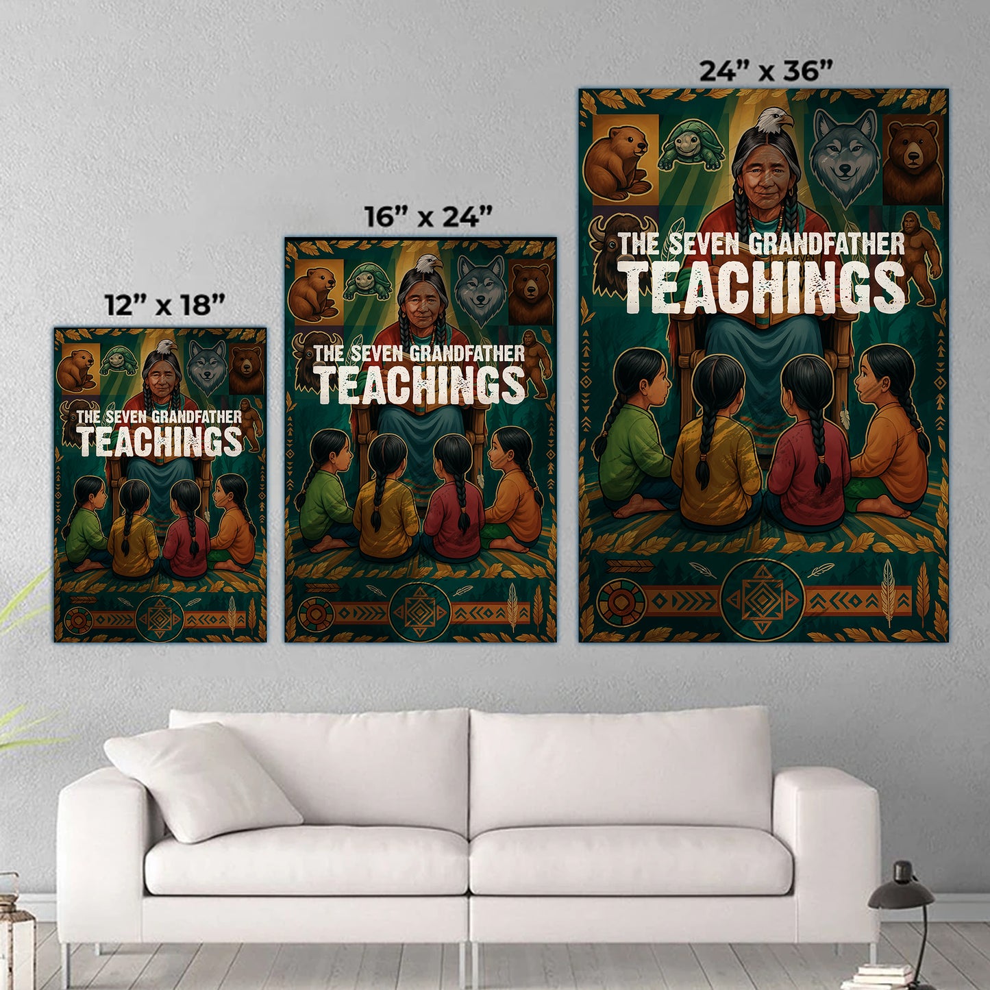 The Seven Grandfather Teachings Poster/Canvas