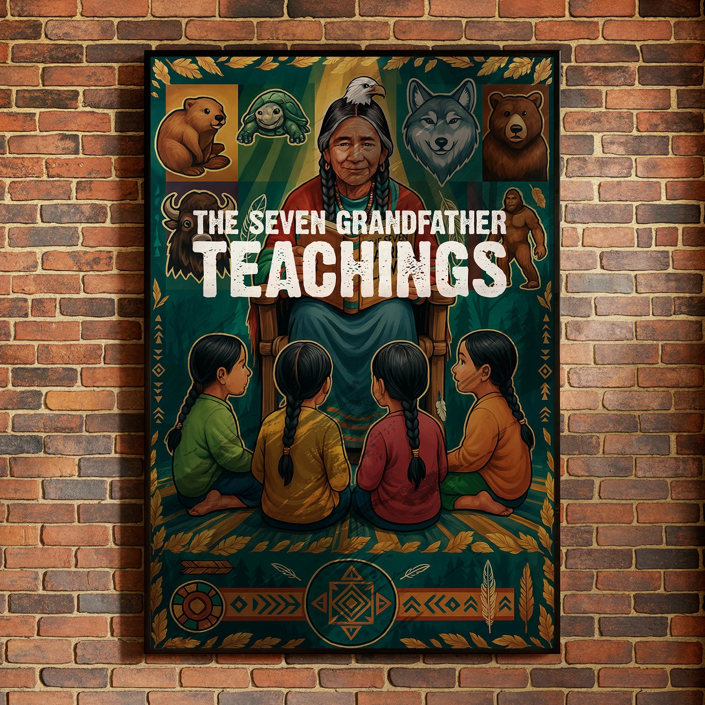The Seven Grandfather Teachings Poster/Canvas