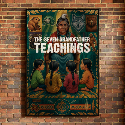 The Seven Grandfather Teachings Poster/Canvas