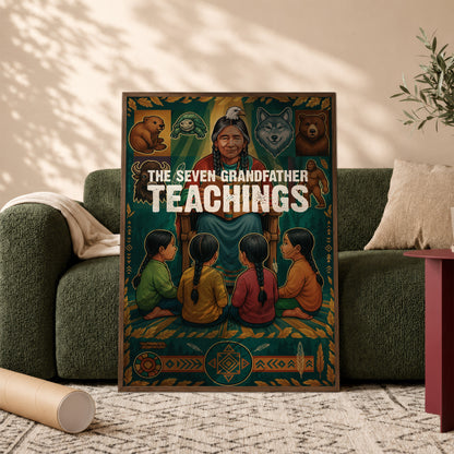 The Seven Grandfather Teachings Poster/Canvas