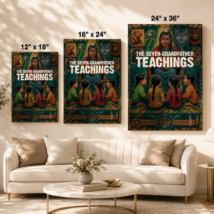 The Seven Grandfather Teachings Poster/Canvas