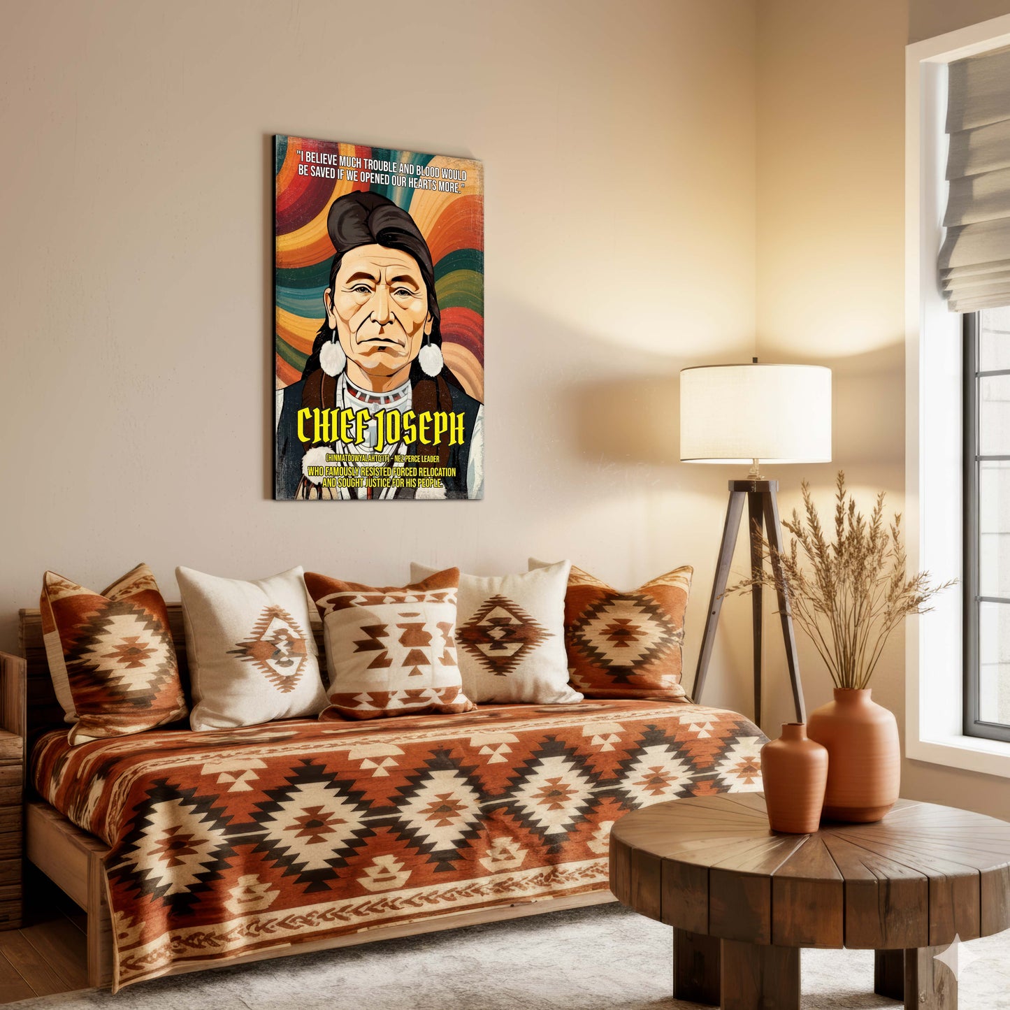 Chief Joseph Nez Perce Leader Quote Native American History Art Poster/Canvas