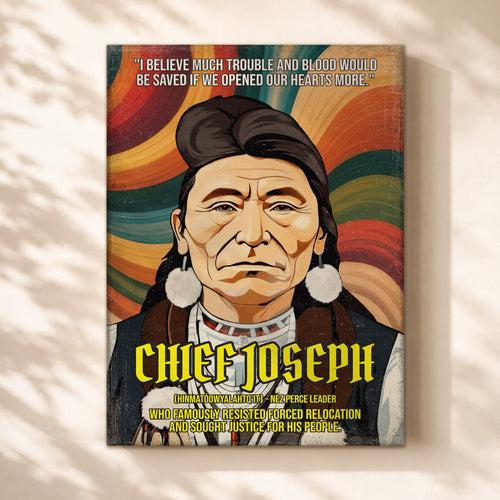 Chief Joseph Nez Perce Leader Quote Native American History Art Poster/Canvas