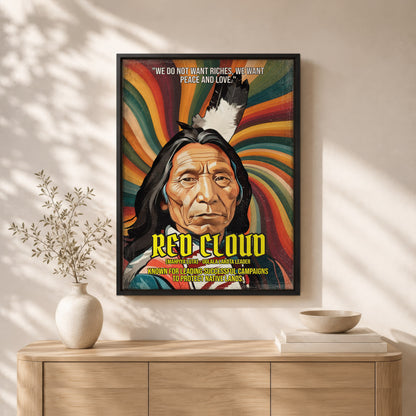 Red Cloud Oglala Lakota Leader Quote Native American History Art Poster/Canvas