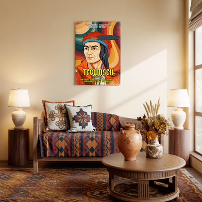 Tecumseh Shawnee Leader Quote Native American History Art Poster/Canvas