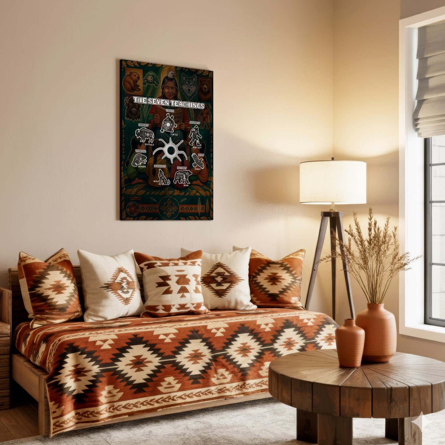 The Seven Teachings - Indigenous Animals Graphic Poster/Canvas