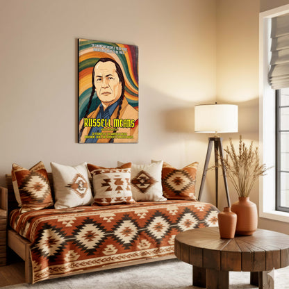 Russell Means Oglala Lakota Activist Quote Native American History Art Poster/Canvas