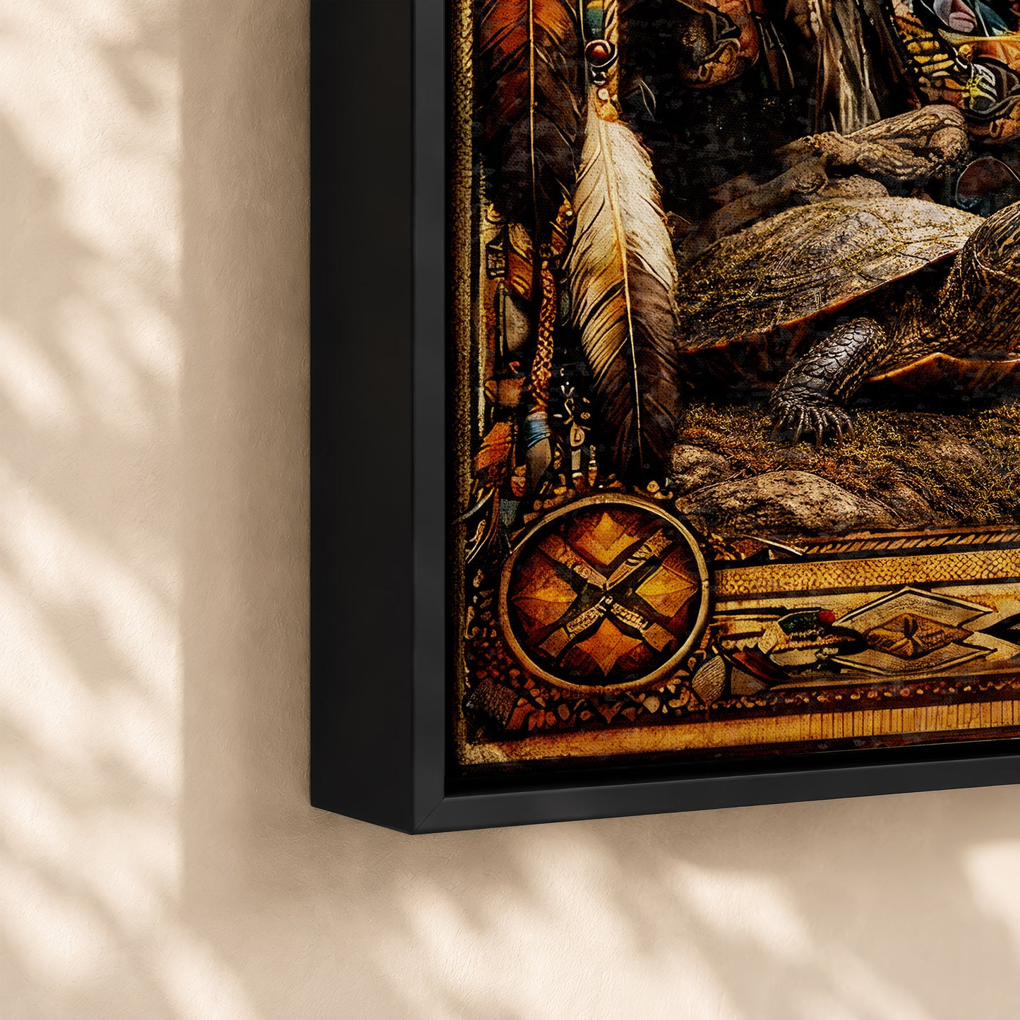 The Seven Grandfather Teachings - Native American Chiefs and Spirit Animal Design for Poster/Canvas