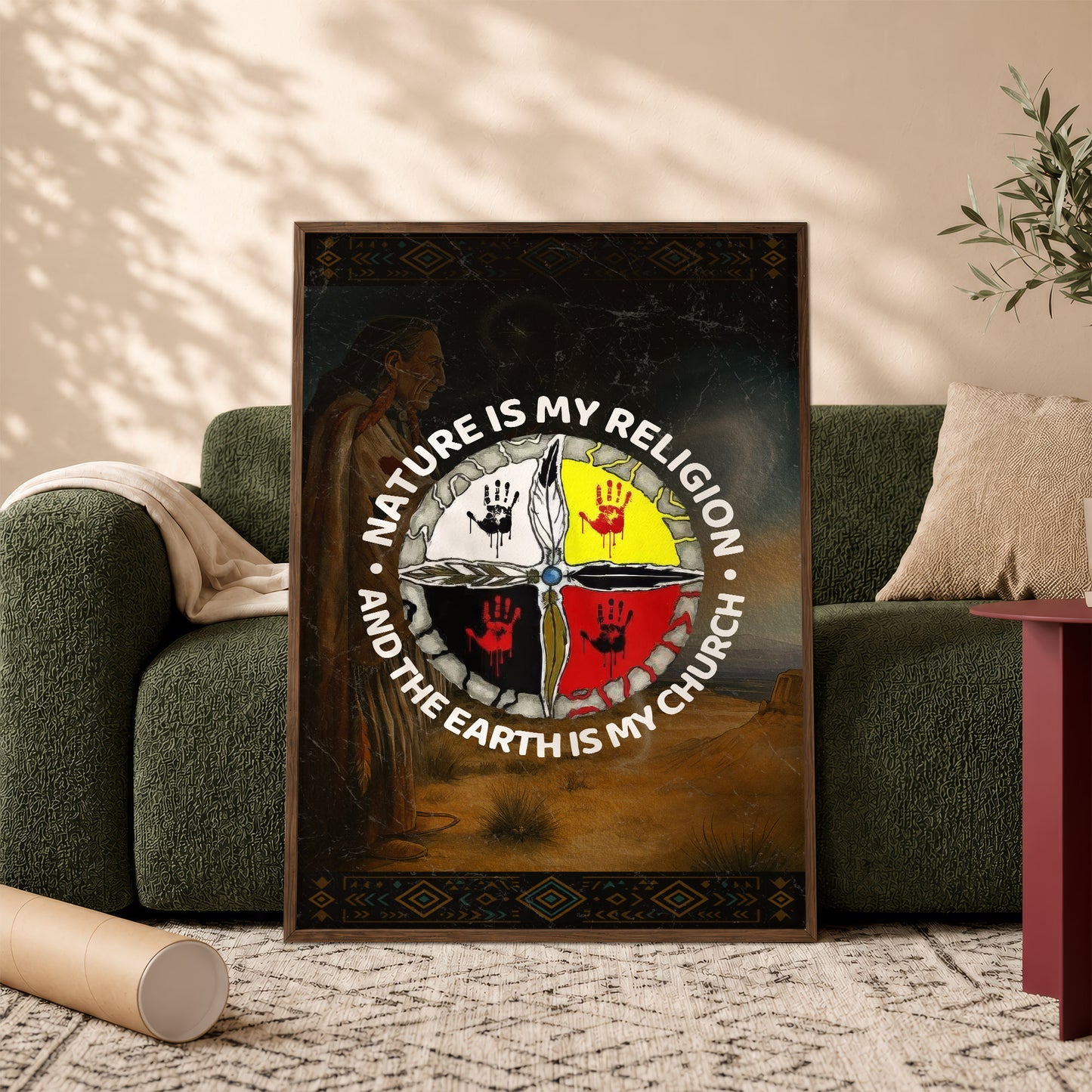 Nature Is My Religion - The Earth Is My Church Poster/Canvas