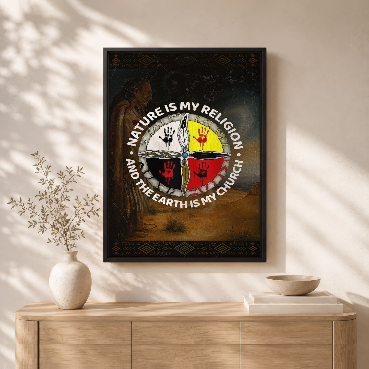 Nature Is My Religion - The Earth Is My Church Poster/Canvas