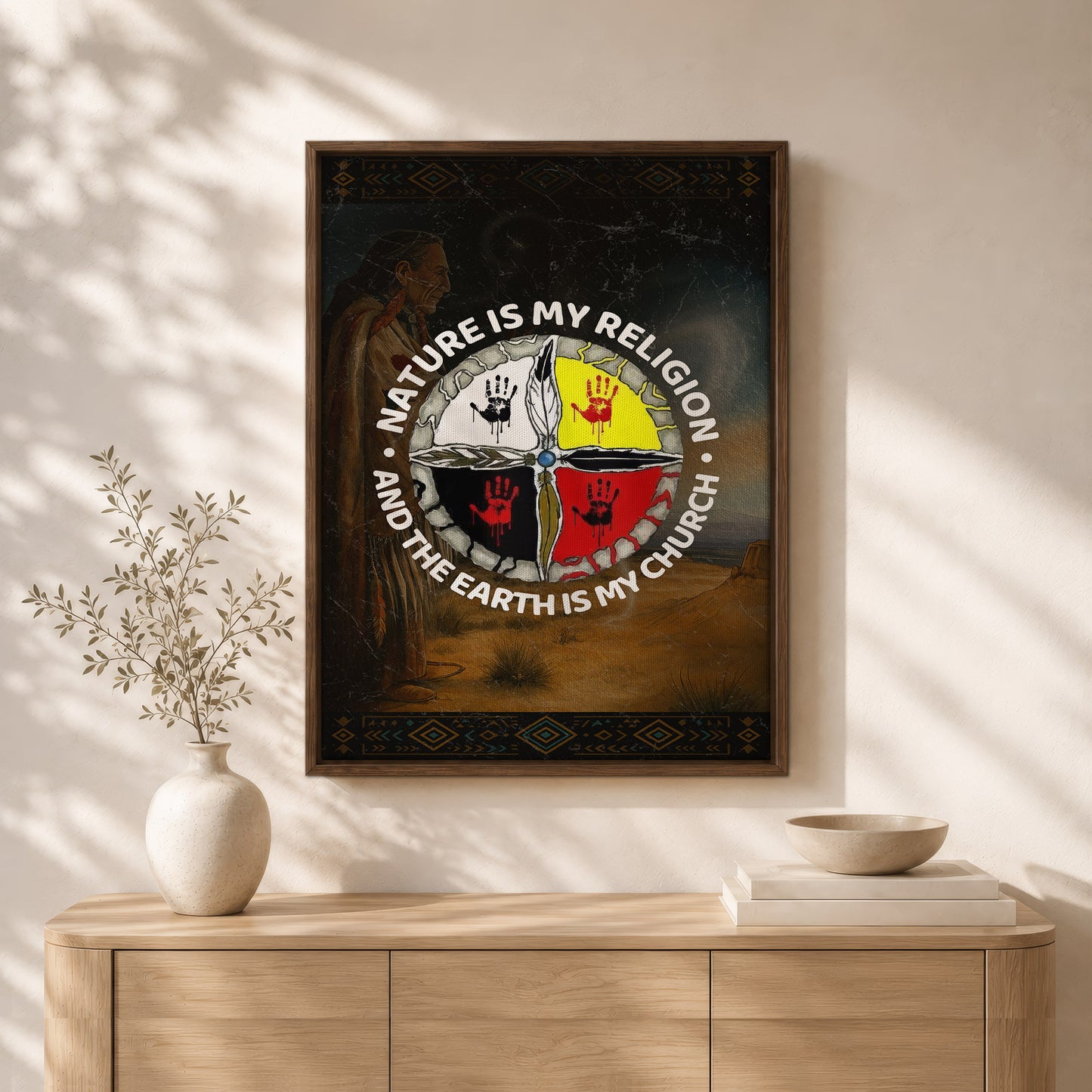 Nature Is My Religion - The Earth Is My Church Poster/Canvas