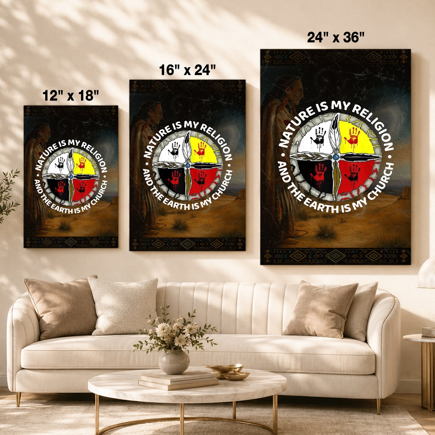 Nature Is My Religion - The Earth Is My Church Poster/Canvas