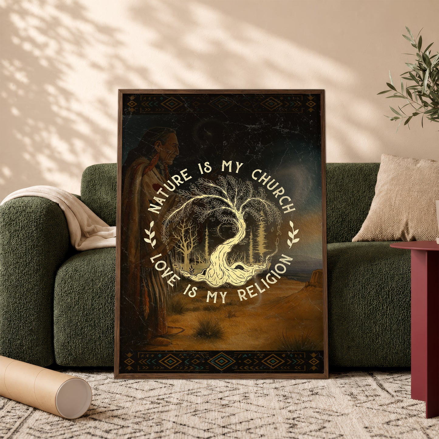 Nature Is My Church - Love Is My Religion Poster/Canvas