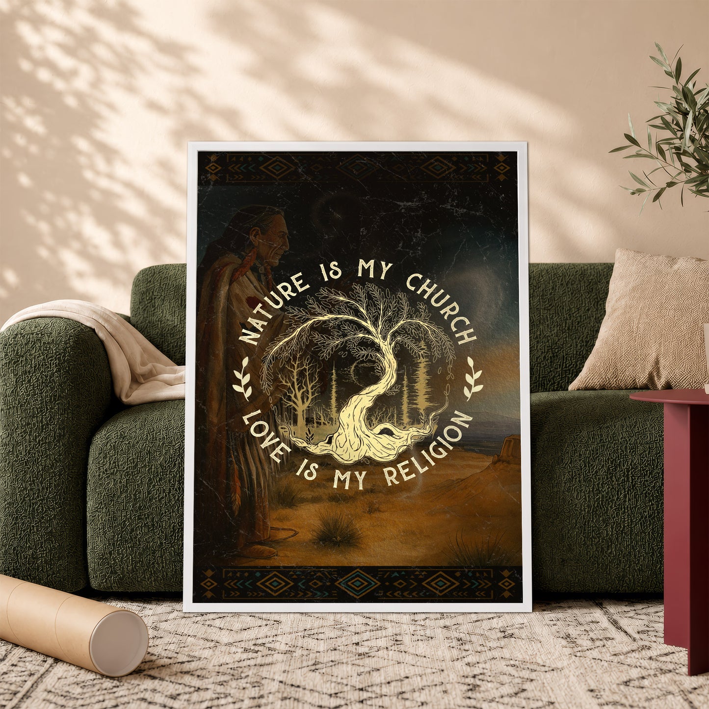 Nature Is My Church - Love Is My Religion Poster/Canvas