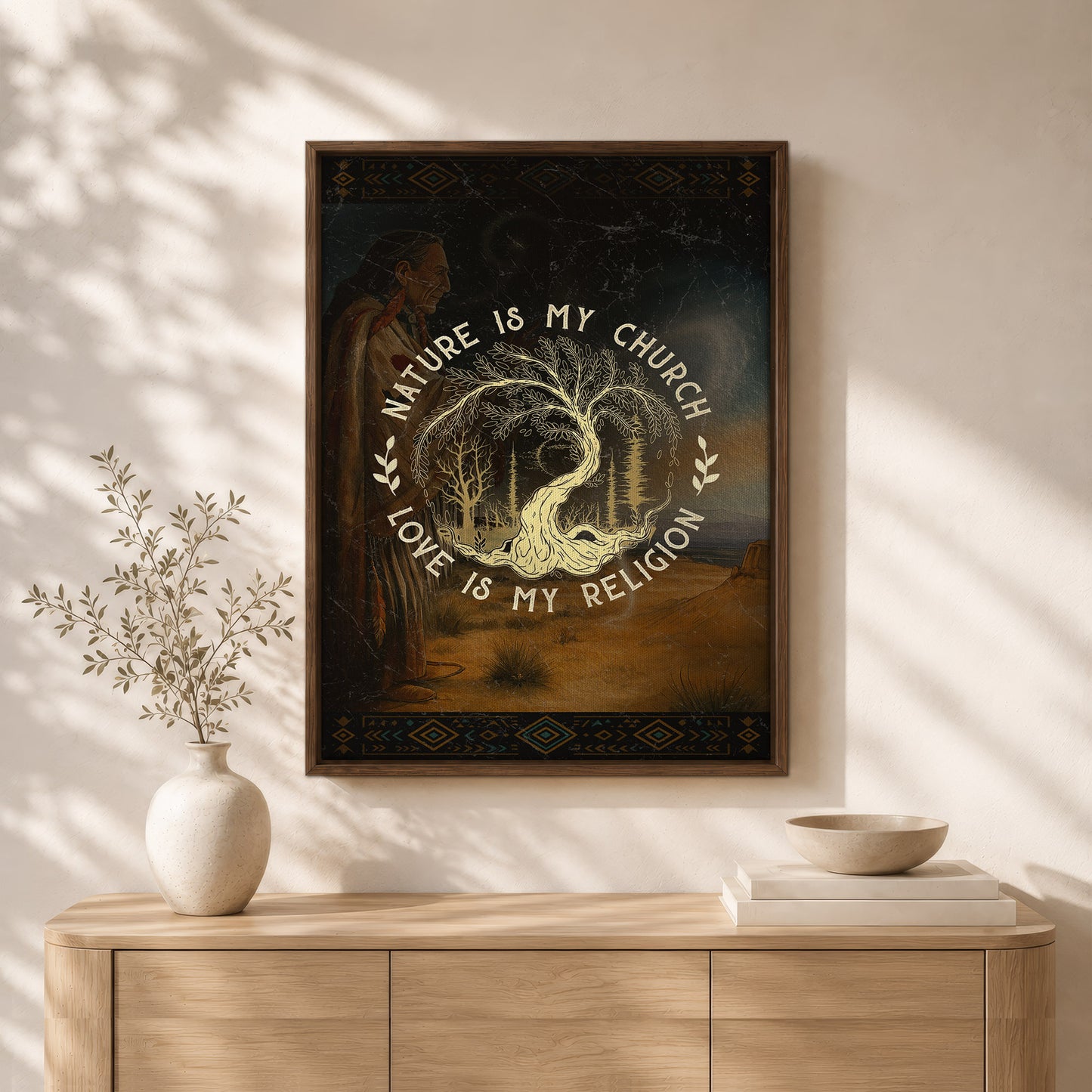 Nature Is My Church - Love Is My Religion Poster/Canvas