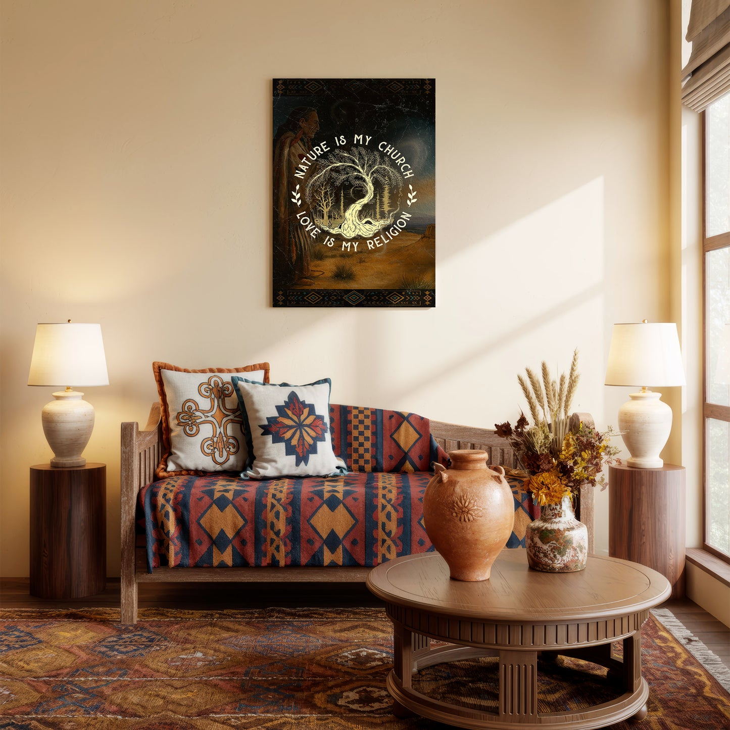 Nature Is My Church - Love Is My Religion Poster/Canvas